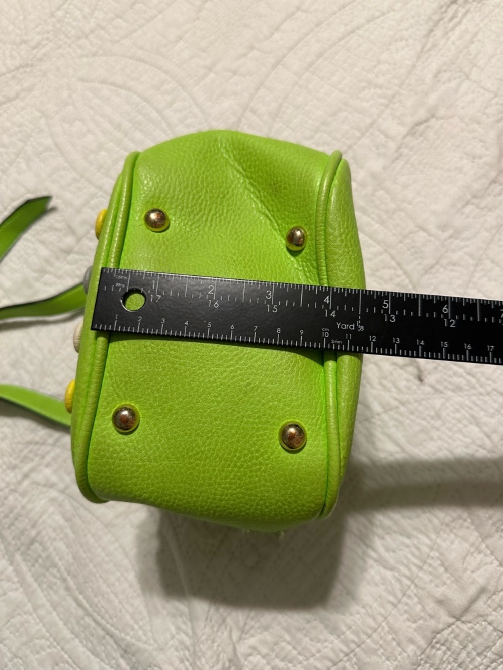 Retro colorful Crossbody Bag with Multicolor Studs - Picture 6 of 10